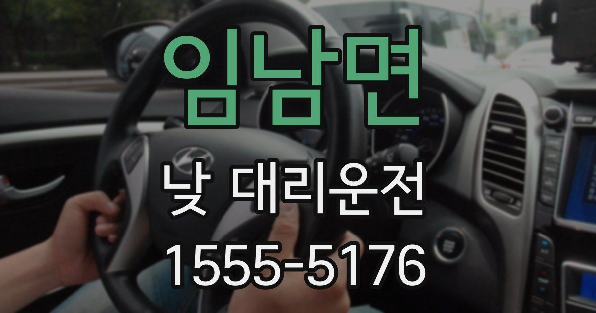 임남면 낮 대리운전