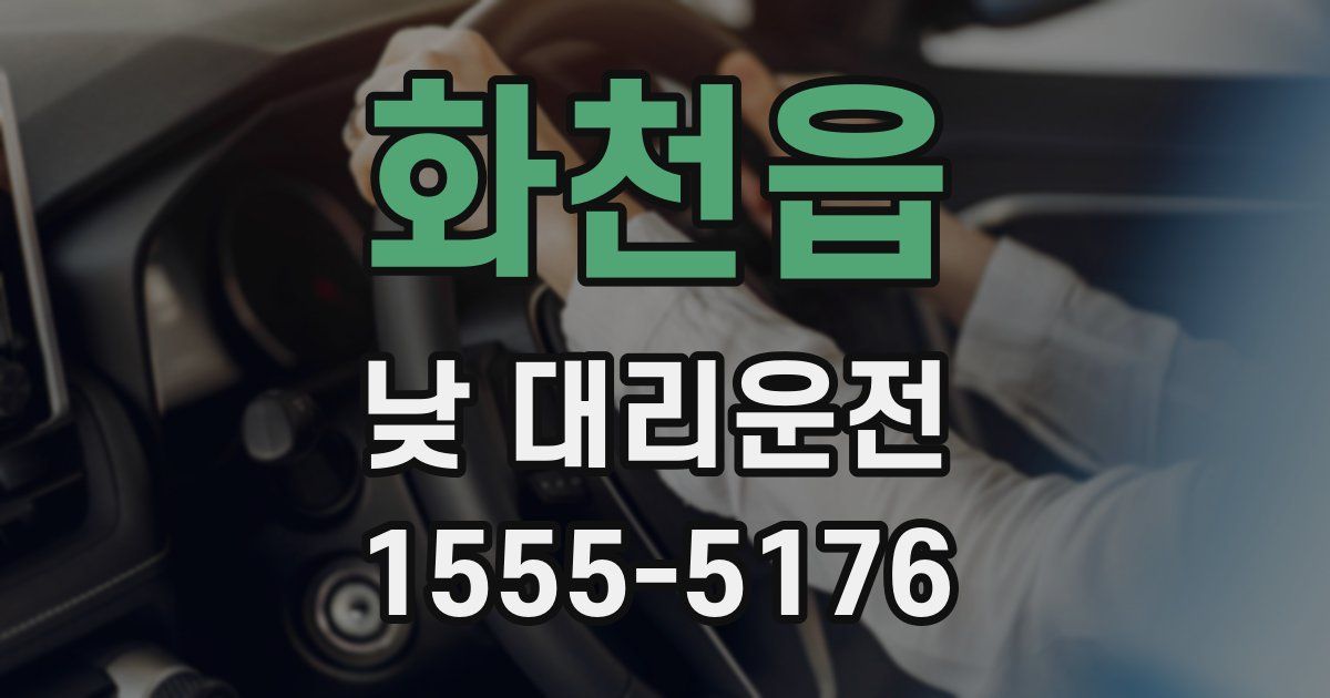화천읍 낮 대리운전