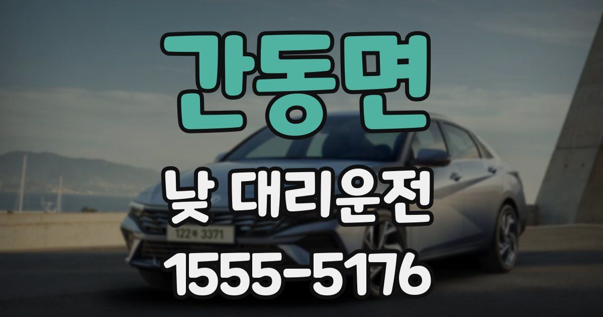 간동면 낮 대리운전