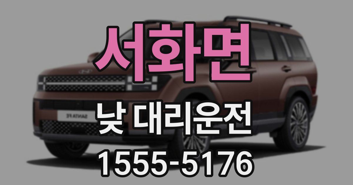 서화면 낮 대리운전