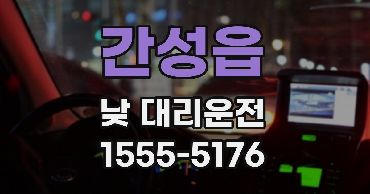 간성읍 낮 대리운전