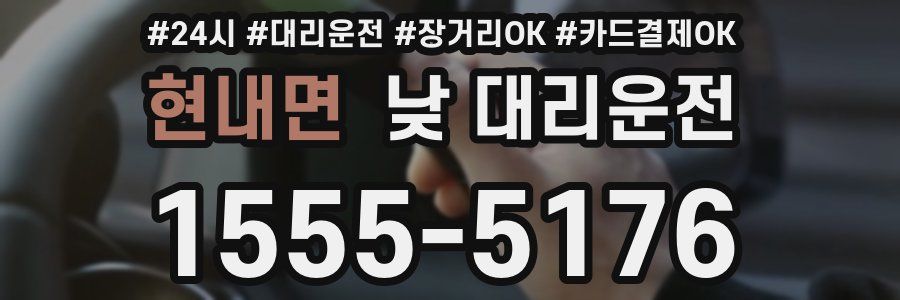 현내면 낮 대리운전