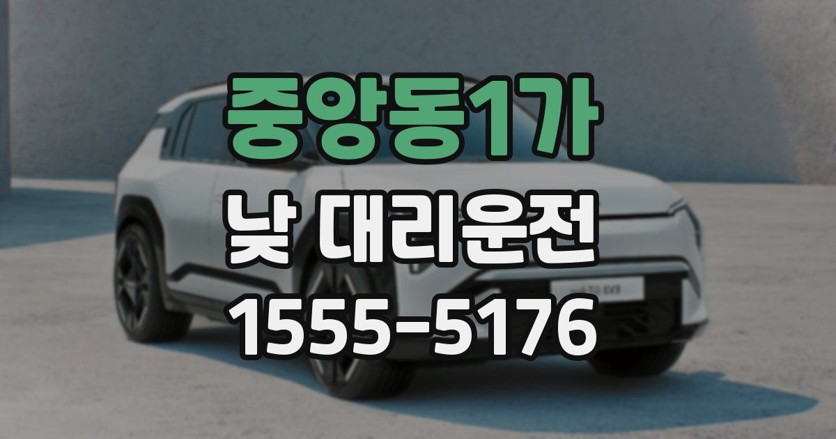 중앙동1가 낮 대리운전