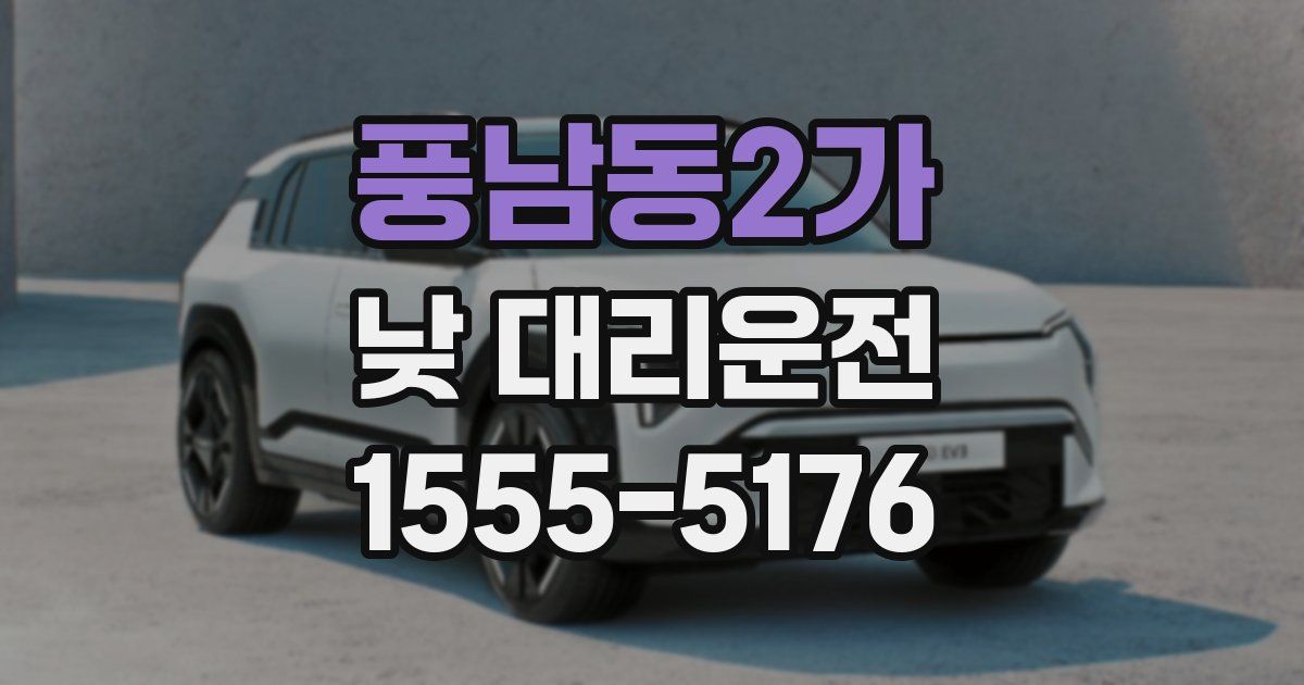풍남동2가 낮 대리운전