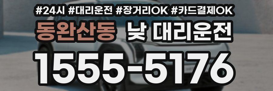 동완산동 낮 대리운전