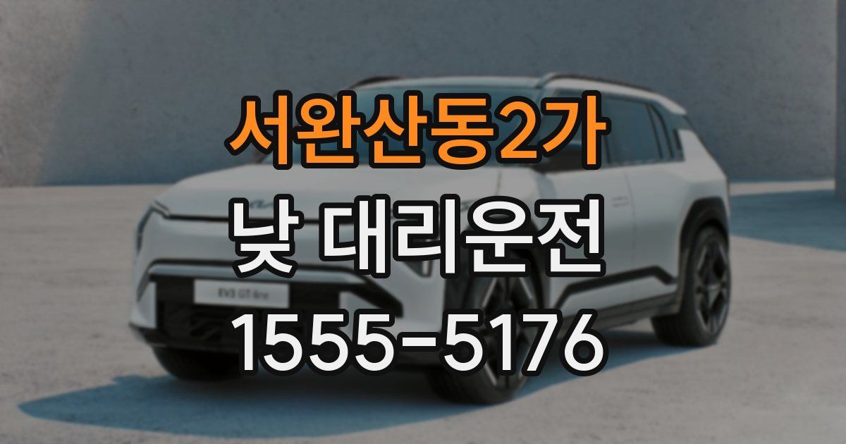 서완산동2가 낮 대리운전