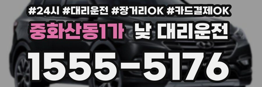 중화산동1가 낮 대리운전