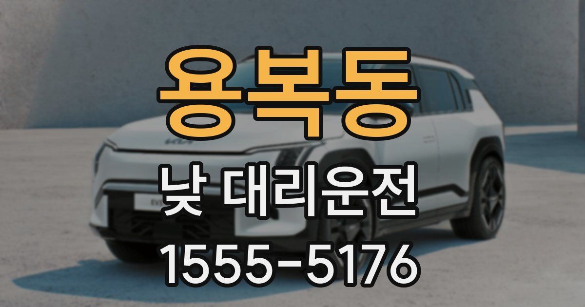 용복동 낮 대리운전