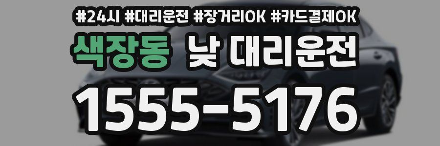 색장동 낮 대리운전