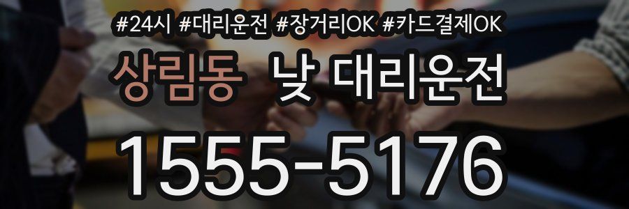 상림동 낮 대리운전