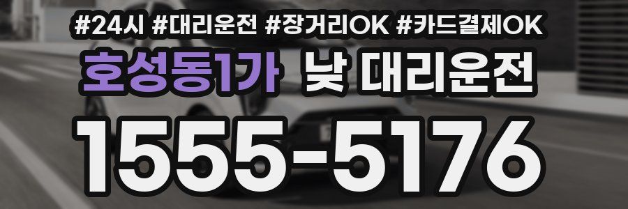 호성동1가 낮 대리운전