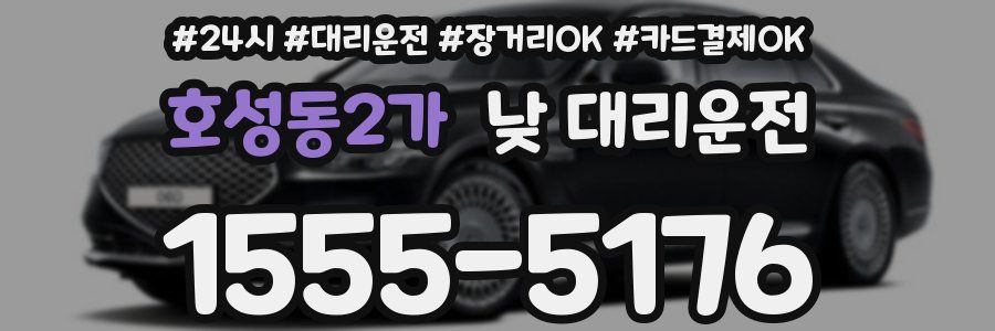 호성동2가 낮 대리운전
