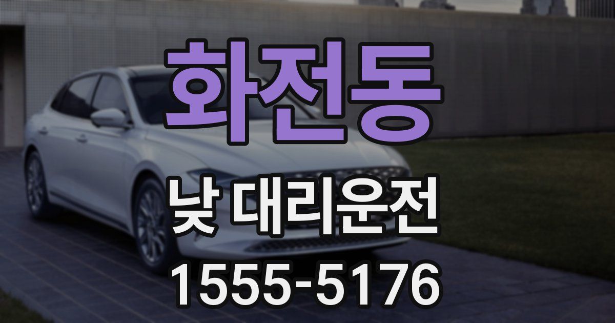 화전동 낮 대리운전
