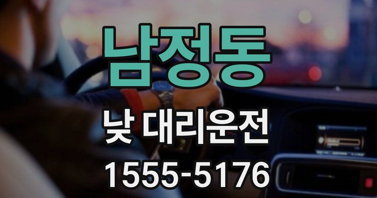 남정동 낮 대리운전
