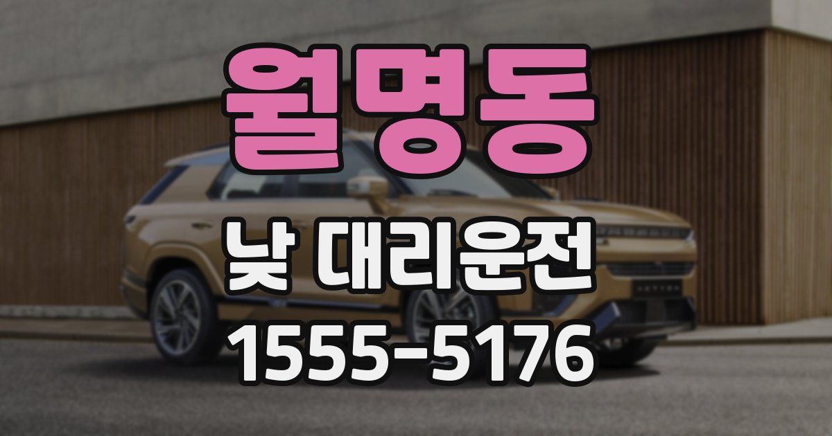 월명동 낮 대리운전