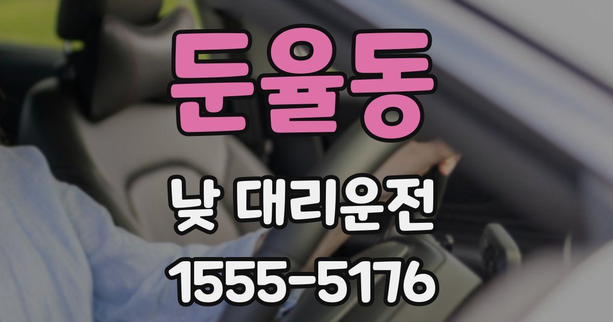 둔율동 낮 대리운전