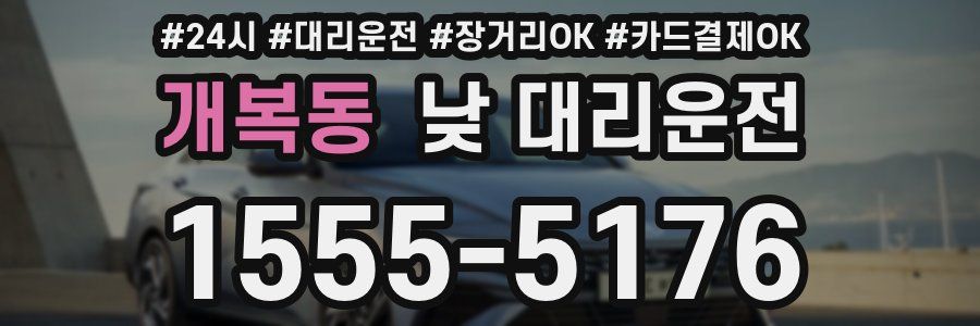 개복동 낮 대리운전