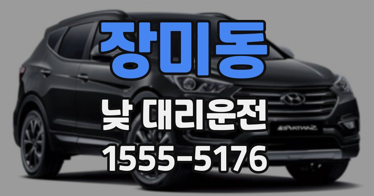 장미동 낮 대리운전