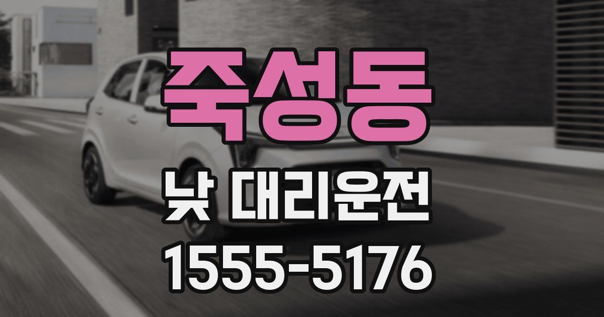 죽성동 낮 대리운전