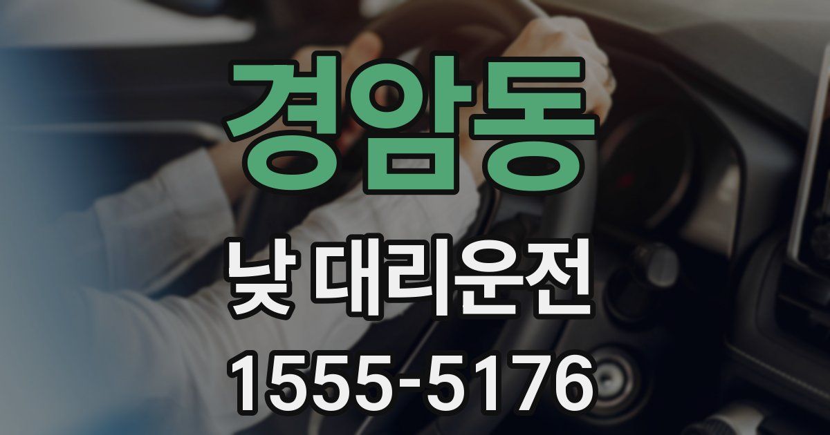 경암동 낮 대리운전