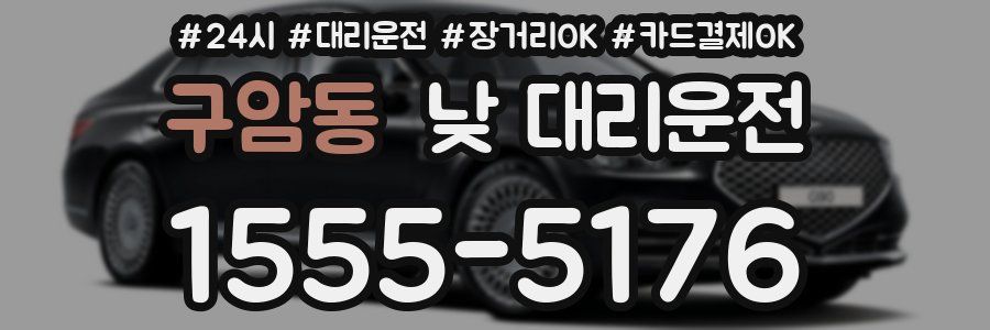 구암동 낮 대리운전