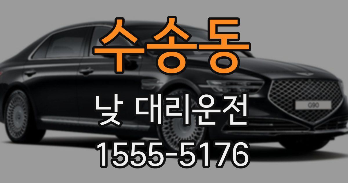 수송동 낮 대리운전