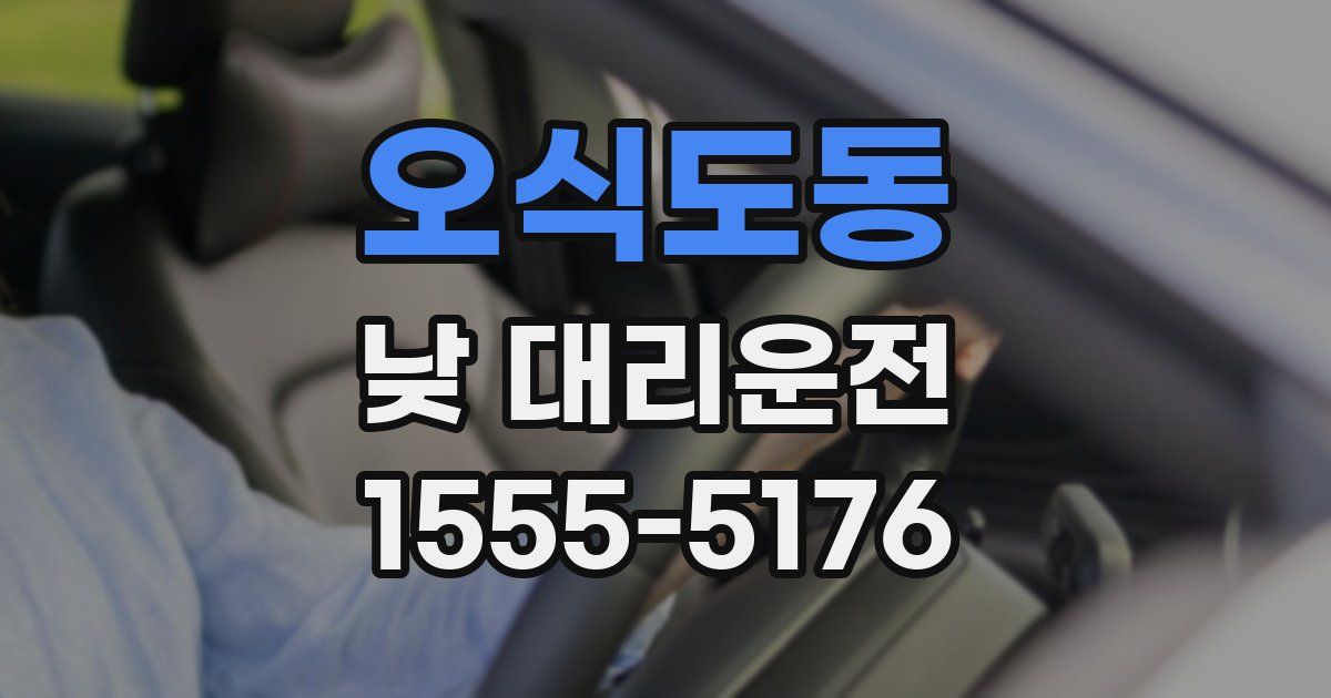 오식도동 낮 대리운전