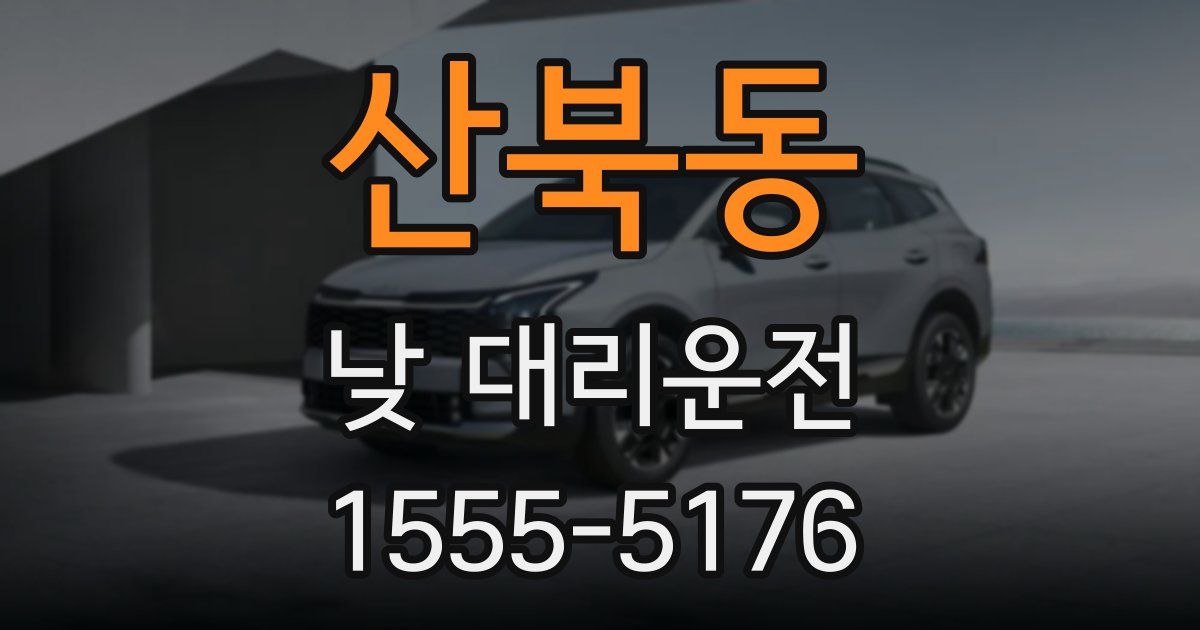 산북동 낮 대리운전