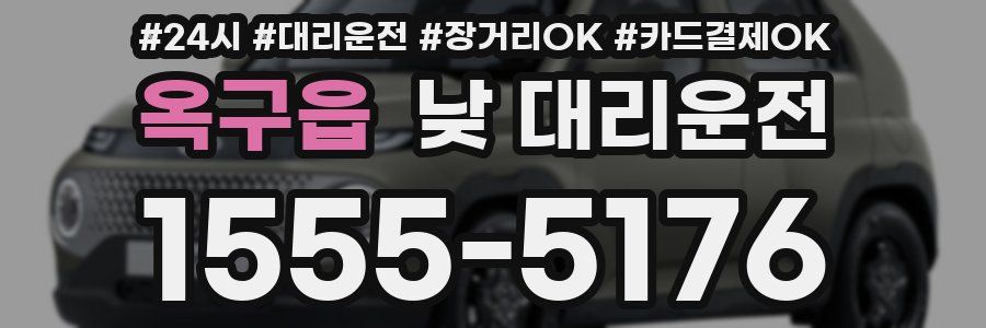 옥구읍 낮 대리운전