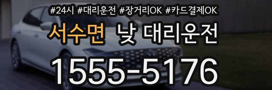 서수면 낮 대리운전