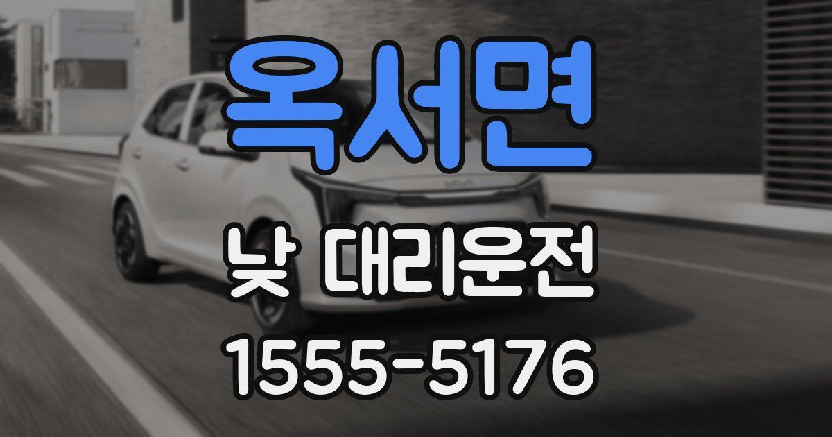 옥서면 낮 대리운전