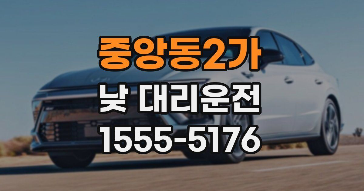 중앙동2가 낮 대리운전
