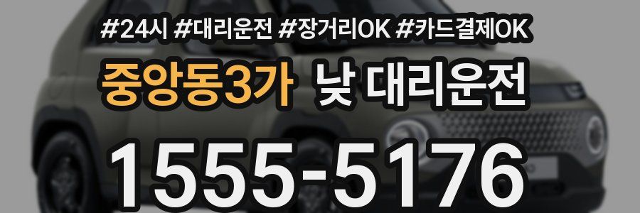 중앙동3가 낮 대리운전