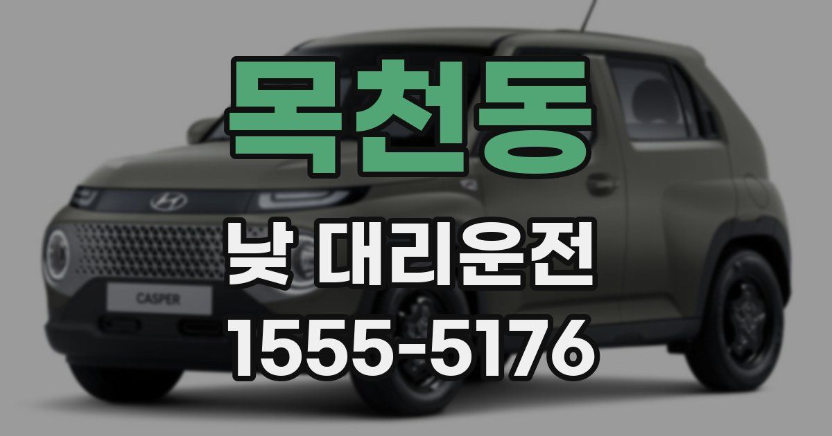 목천동 낮 대리운전