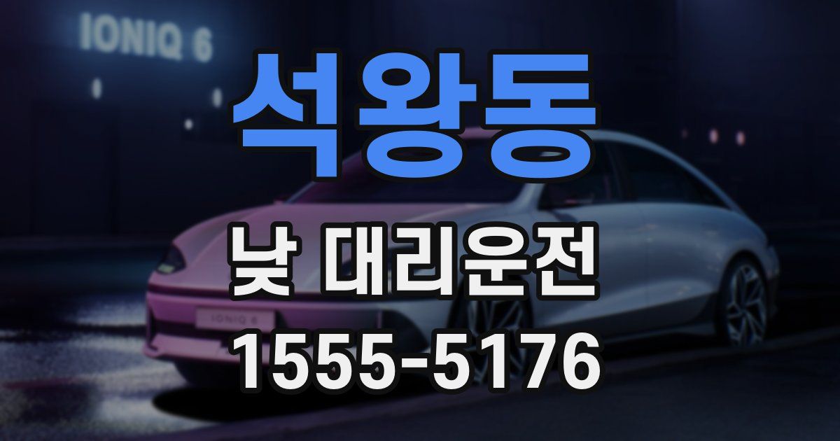 석왕동 낮 대리운전
