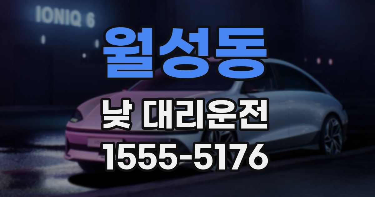 월성동 낮 대리운전