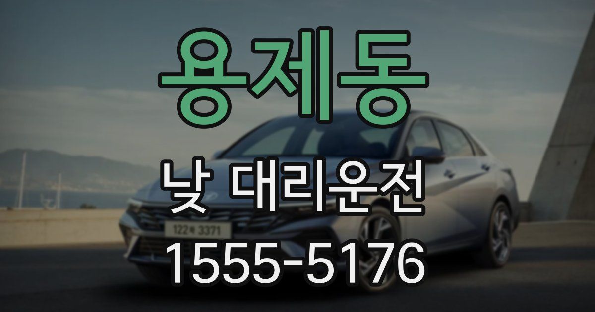 용제동 낮 대리운전