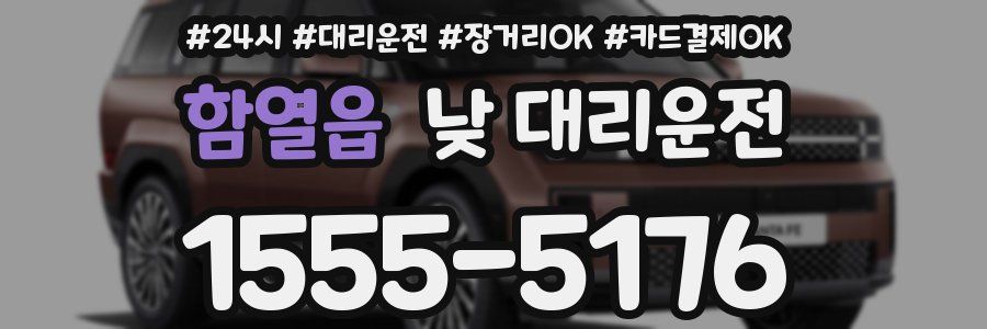 함열읍 낮 대리운전