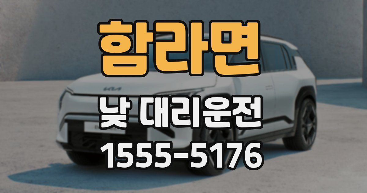 함라면 낮 대리운전