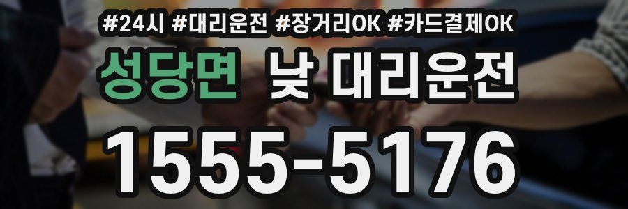 성당면 낮 대리운전