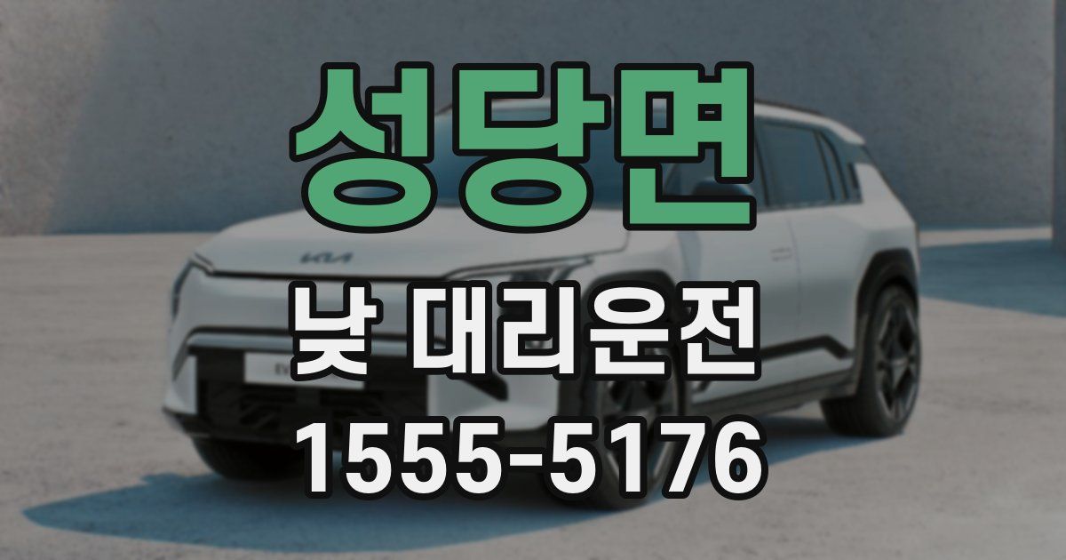 성당면 낮 대리운전