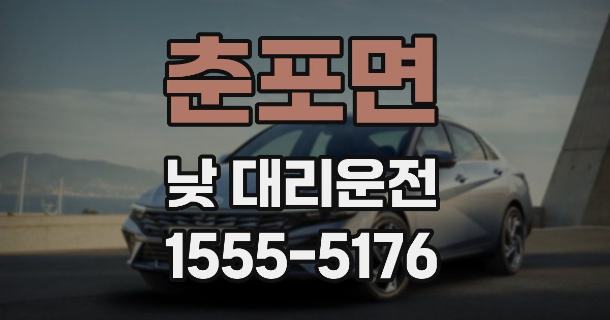 춘포면 낮 대리운전