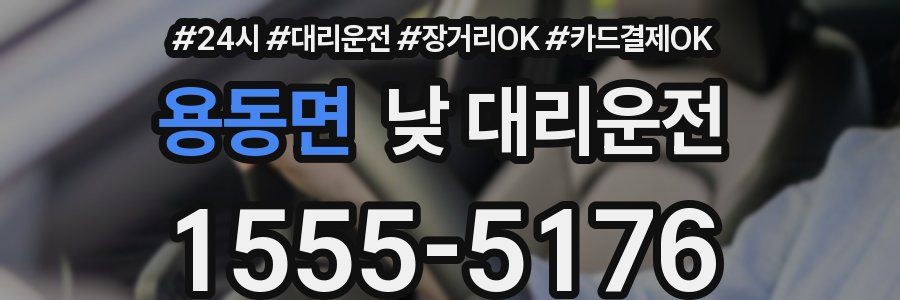 용동면 낮 대리운전