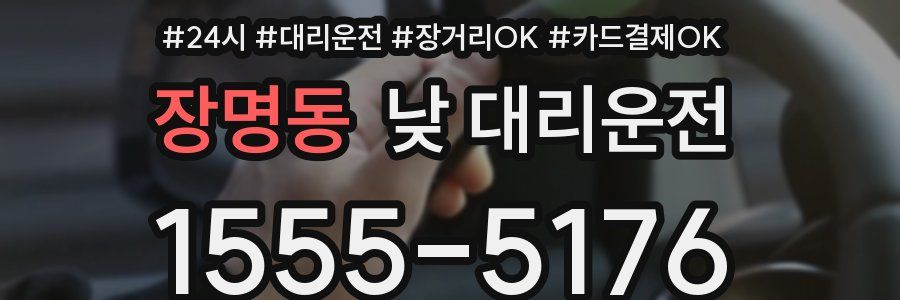 장명동 낮 대리운전