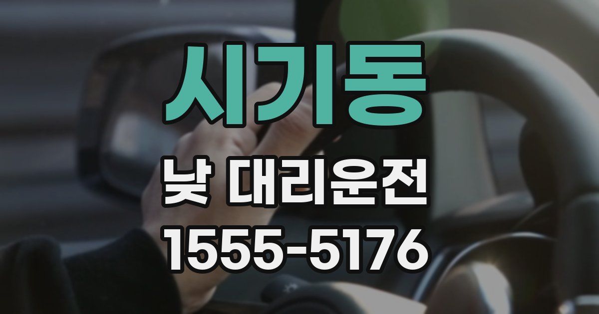 시기동 낮 대리운전