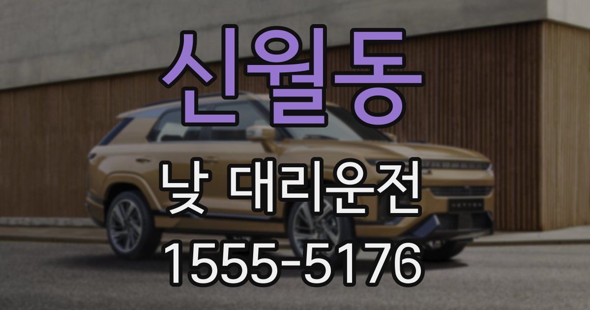 신월동 낮 대리운전