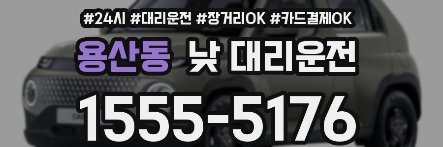용산동 낮 대리운전