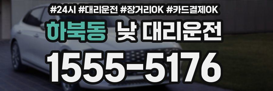 하북동 낮 대리운전