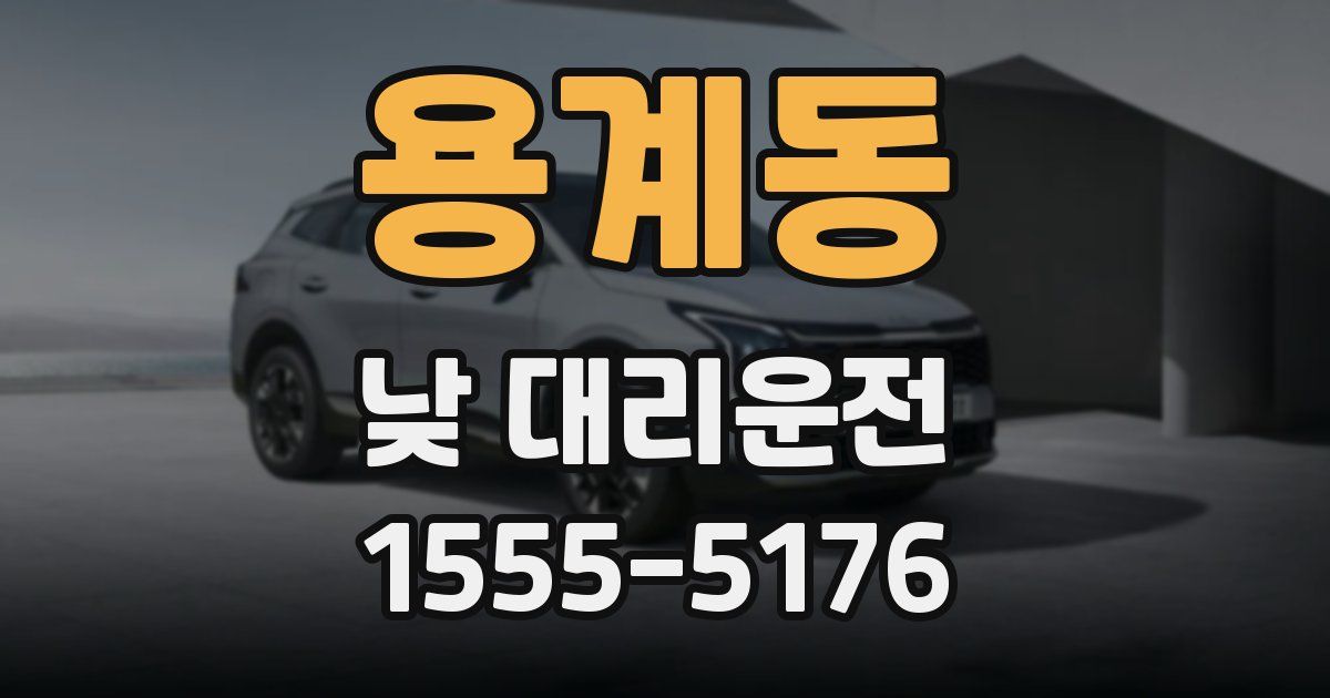 용계동 낮 대리운전