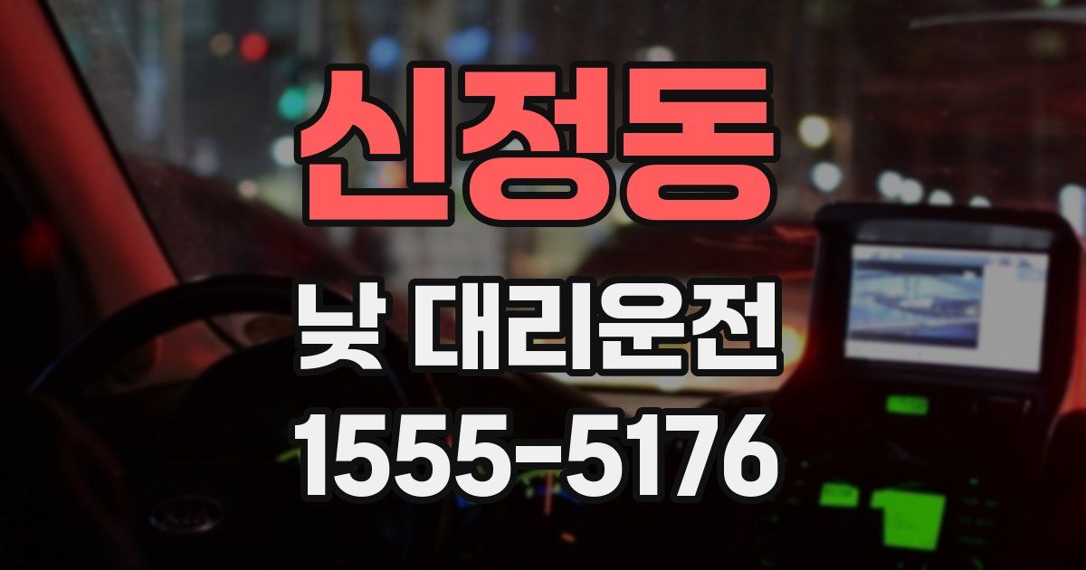 신정동 낮 대리운전